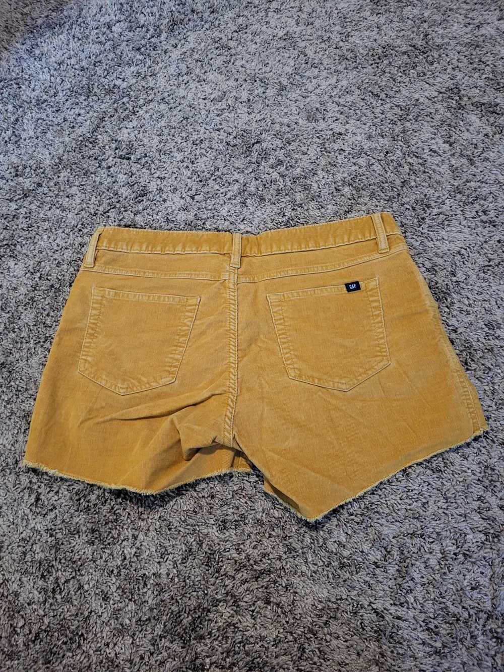 GAP Mustard Corduroy Women's Shorts - Picture 2 of 3